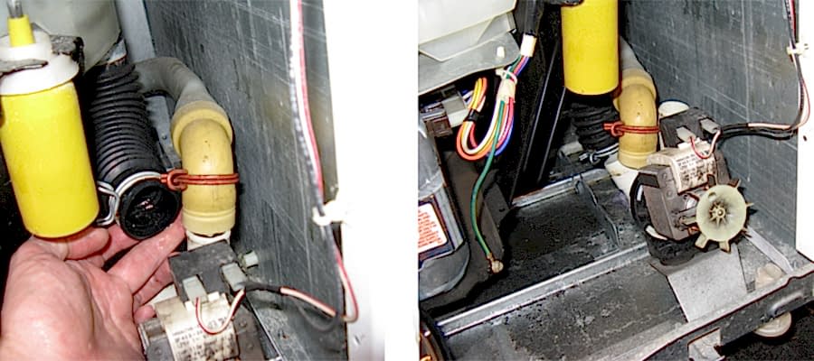 снять помпу стиральной машины